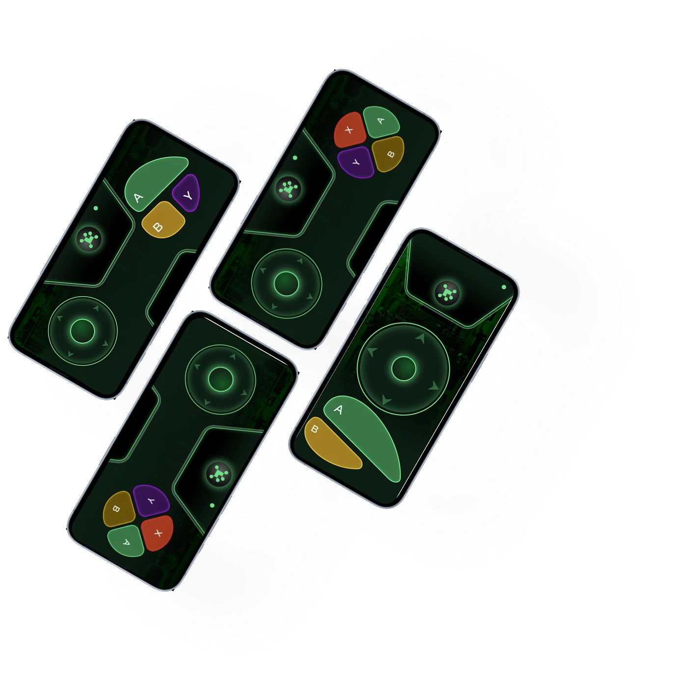 StreamNode — phone controller layouts