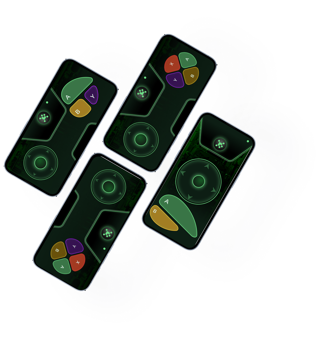 StreamNode — phone controller layouts