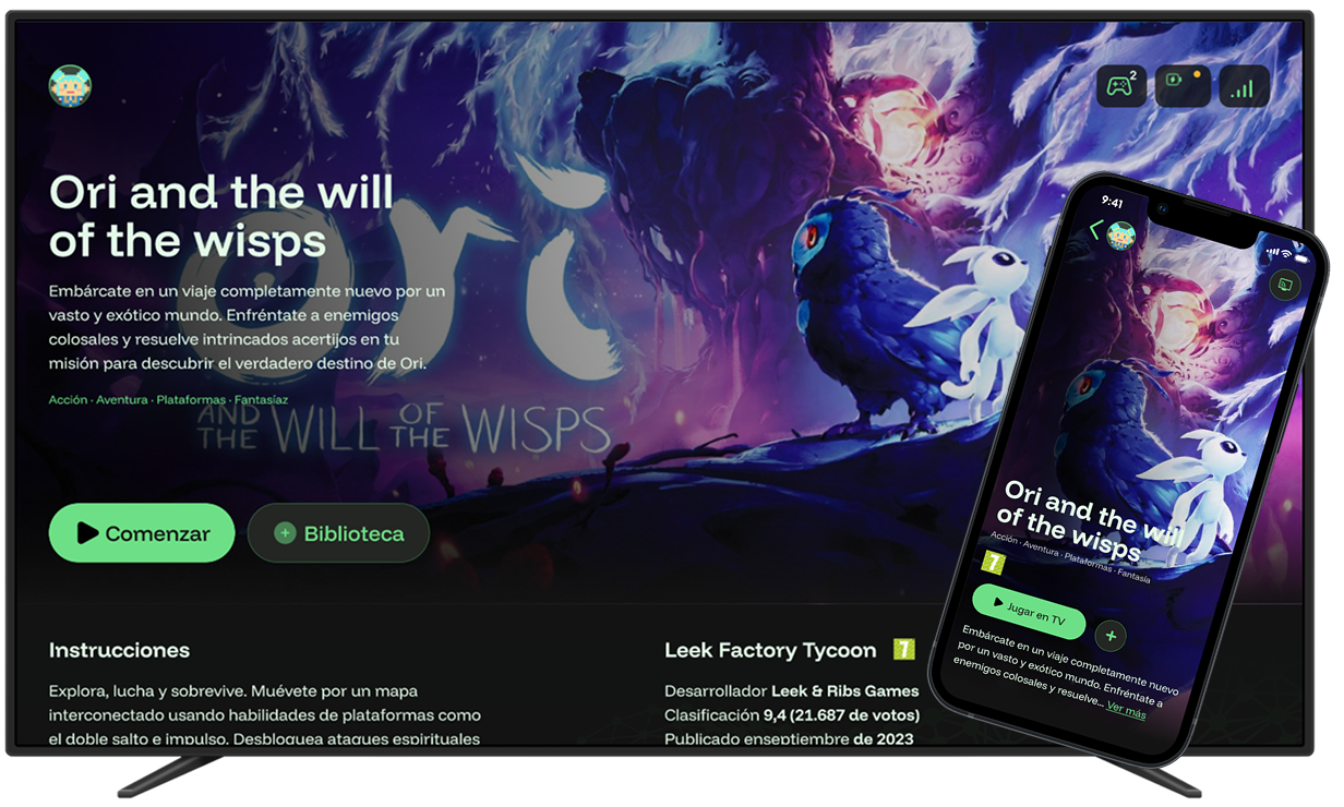 StreamNode — TV app and phone